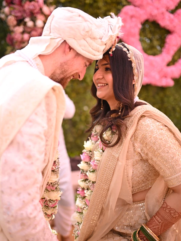 Happy Couple of Our Theme Wedding Planning Services